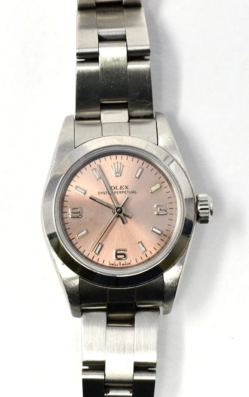 Rolex Oyster Perpetual 76080 24mm Stainless steel Salmon 6