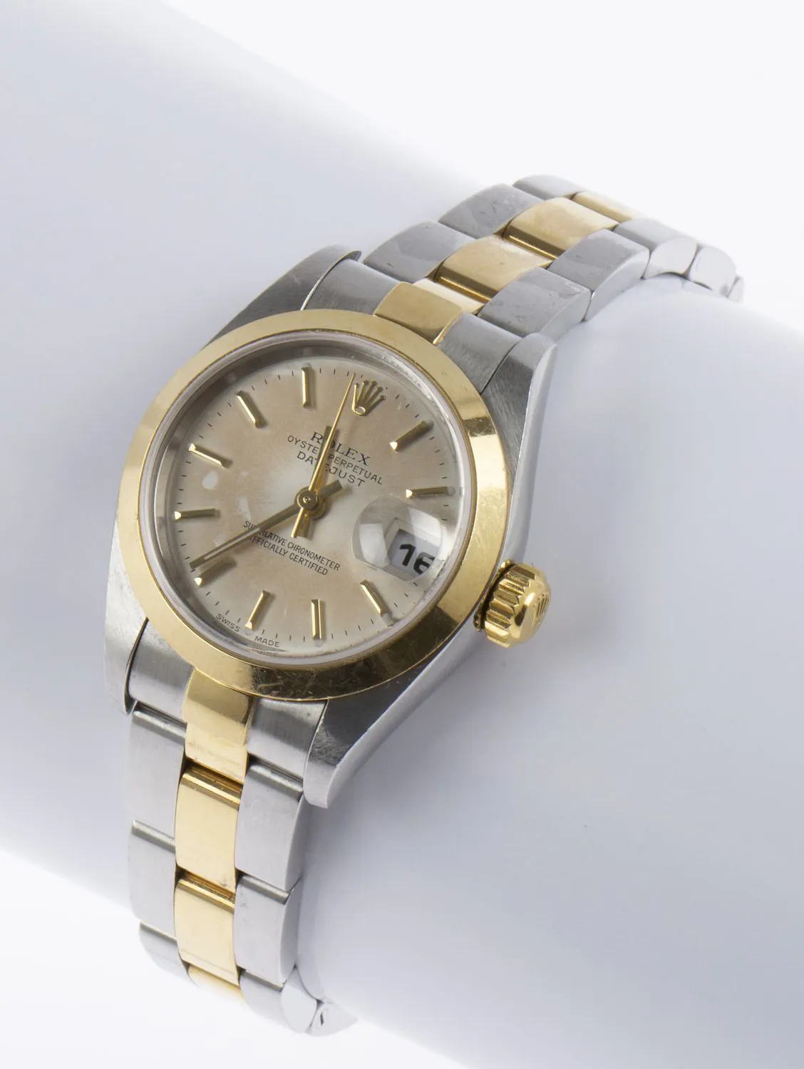 Rolex Lady-Datejust 79163 25mm Yellow gold and stainless steel Silver