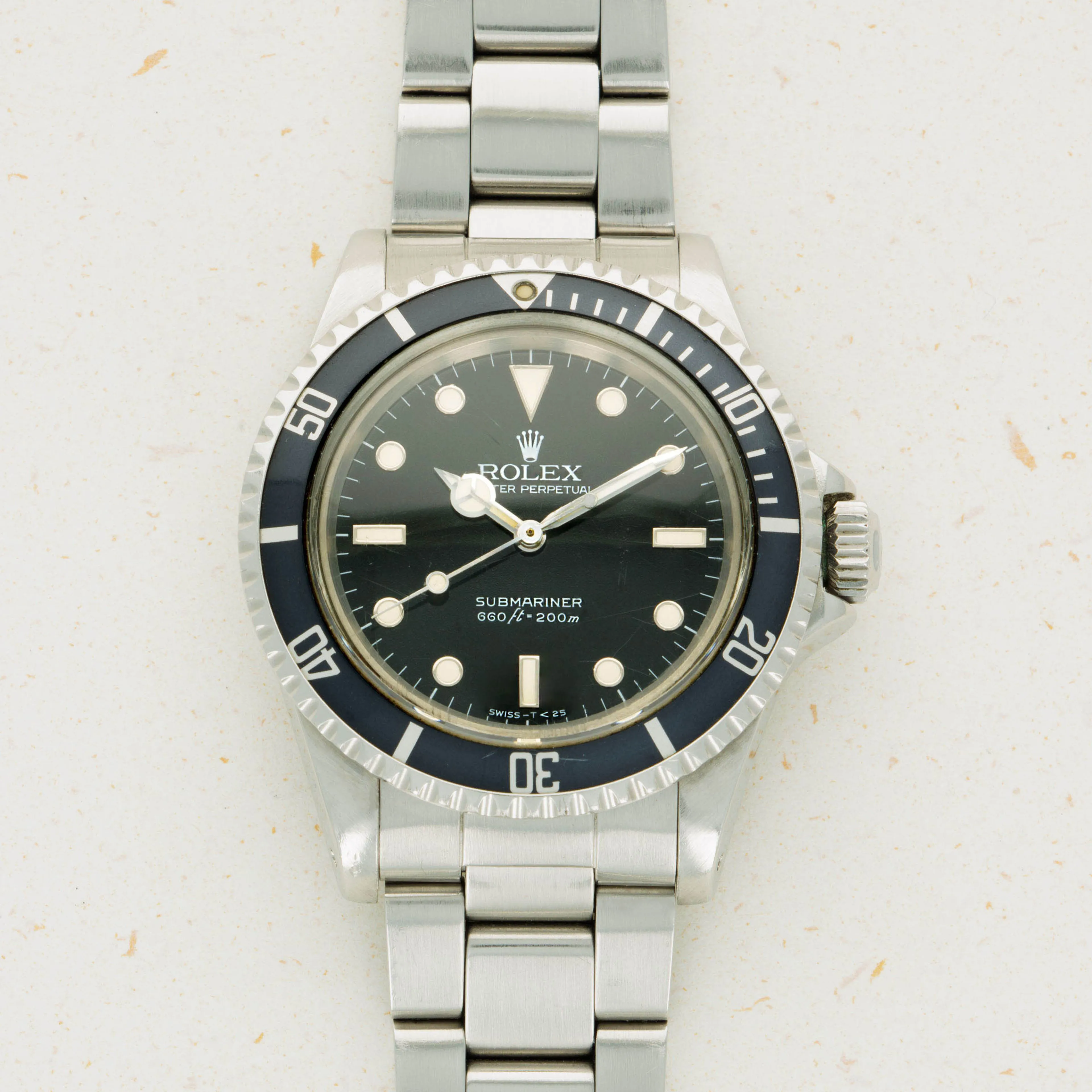 Rolex Submariner 5513 40mm Stainless steel Black