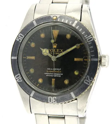 Rolex Submariner 5508 37mm Stainless steel Black