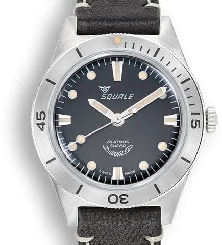 Squale SUPERSSBK.AC 38mm Stainless steel Black