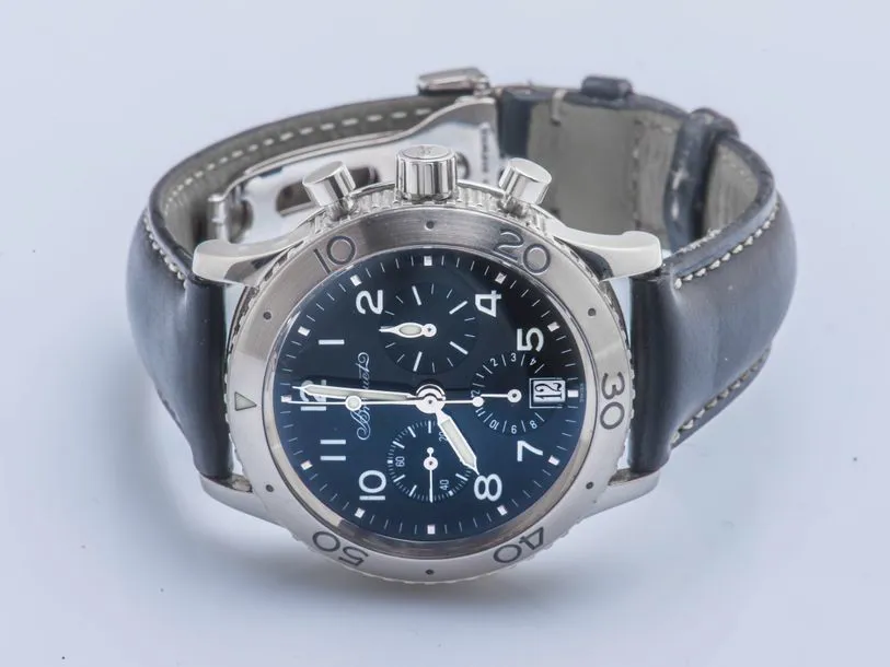 Breguet Type XX Transatlantique 3820 39mm Stainless steel Black 1