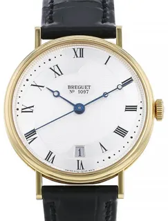 Breguet Classic 5197 35.5mm Yellow gold Silver