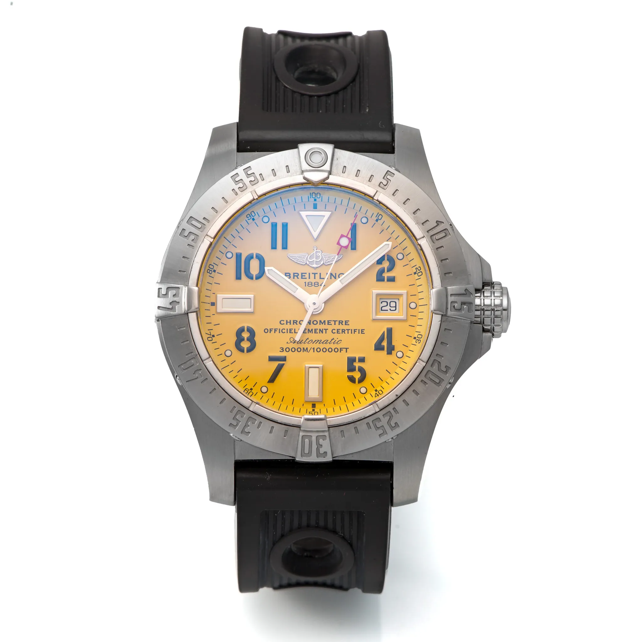 Breitling Avenger A17330 Stainless steel Yellow