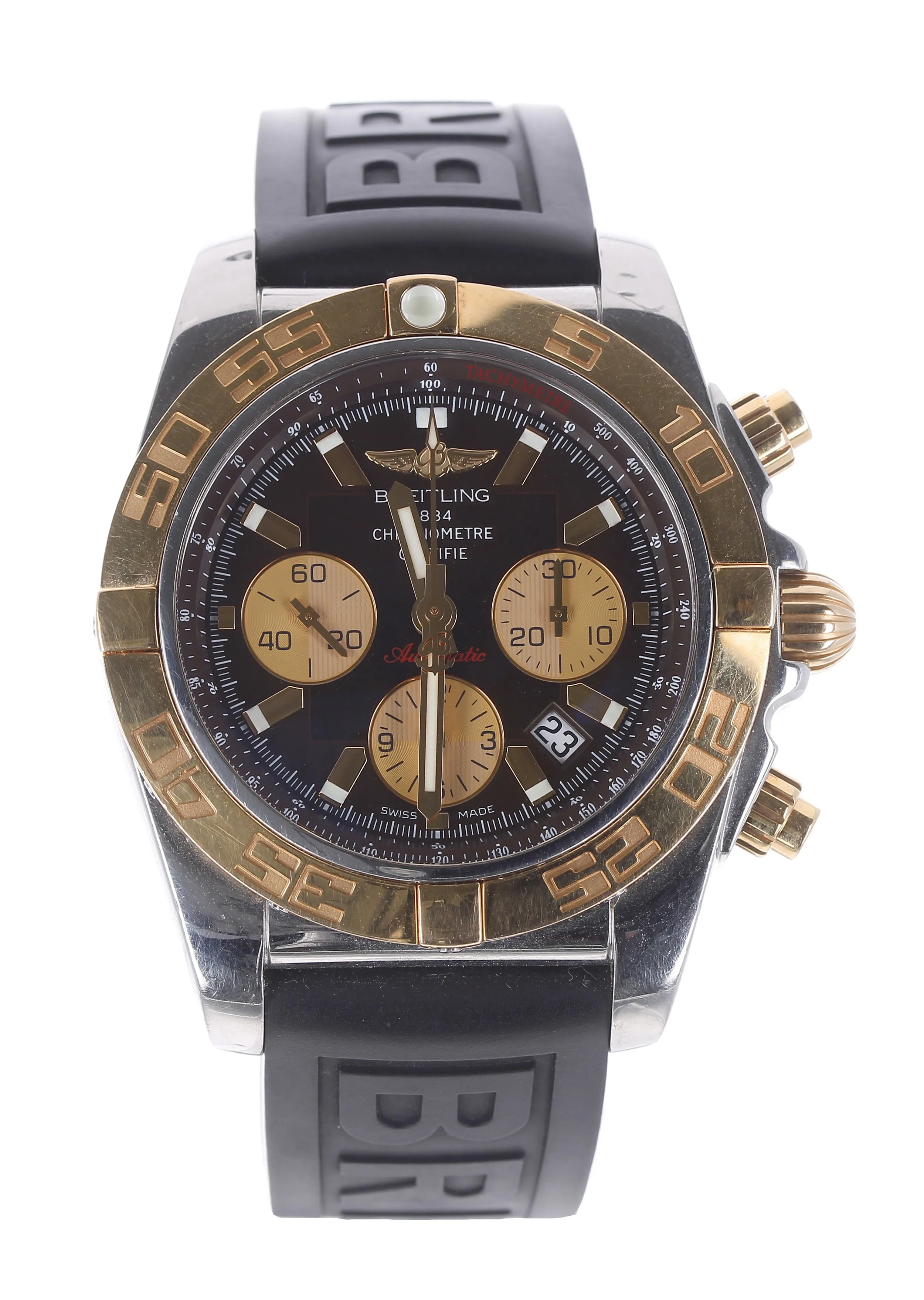 Breitling Chronomat CB 0110 46mm Yellow gold Black