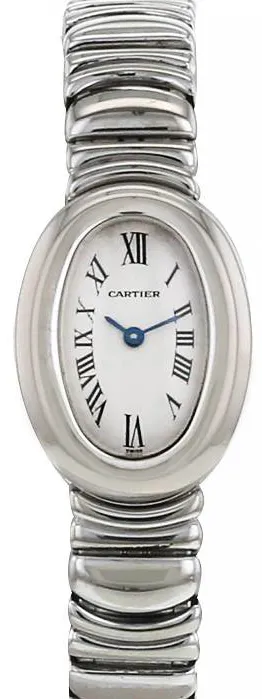 Cartier Baignoire 2369 18mm White gold White