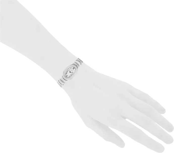 Cartier Baignoire 18mm White gold Cream 1