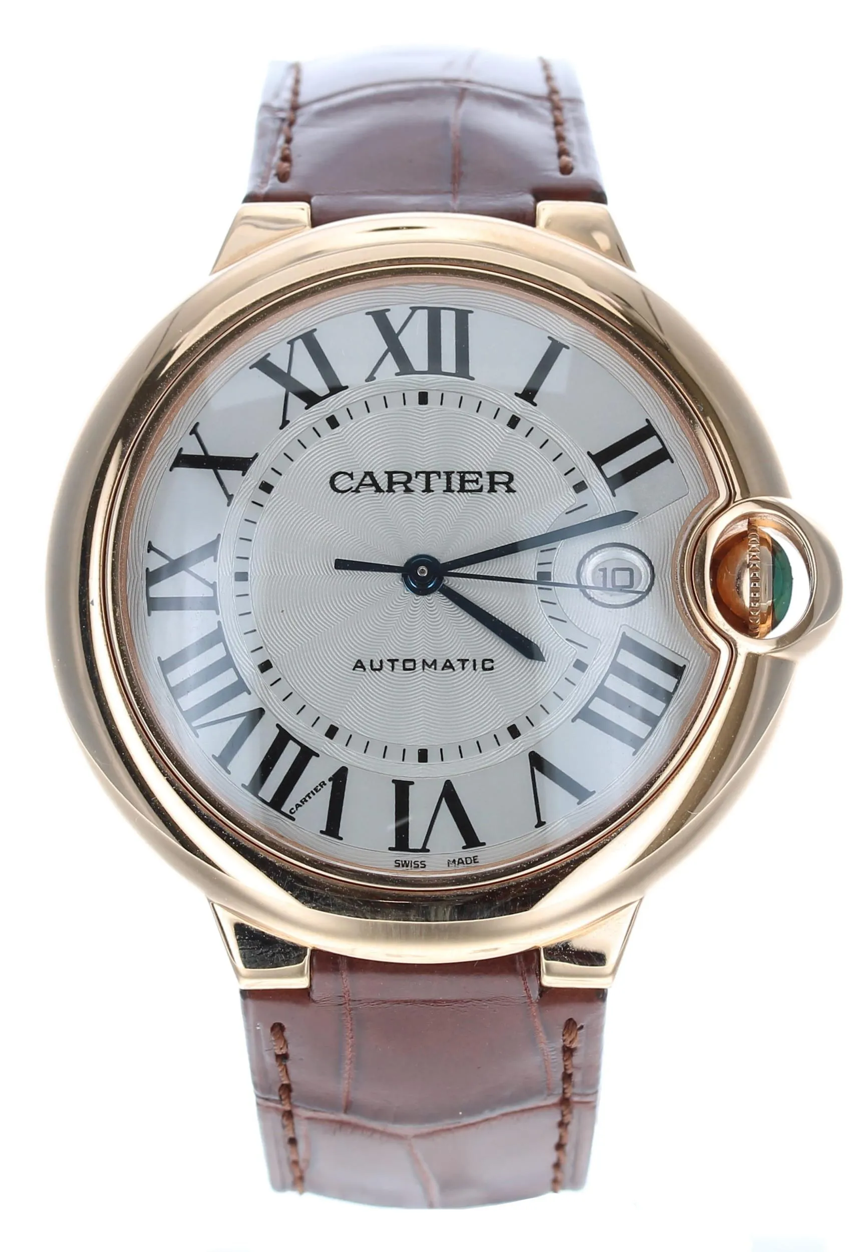 Cartier Ballon Bleu 2999 44mm Rose gold Silver