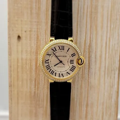 Cartier Ballon Bleu W6900356 36mm Yellow gold Silver