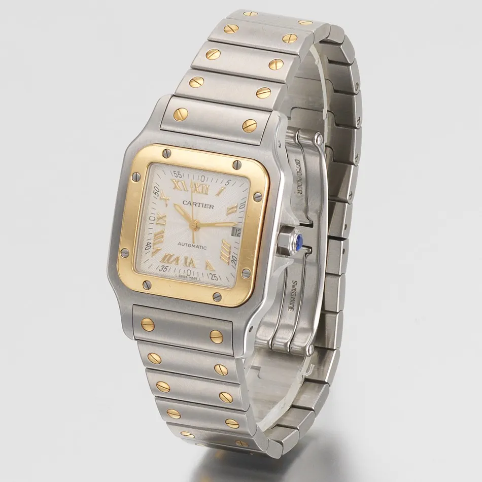 Cartier Santos 1120 29mm Yellow gold and Stainless steel White