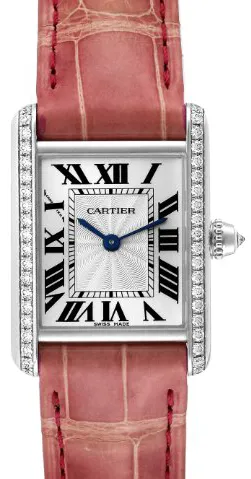 Cartier Tank WJTA0011 29.5mm White gold Silver