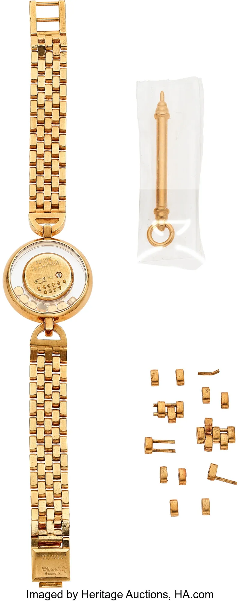 Chopard Happy Diamonds 24mm Yellow gold Champagne 1