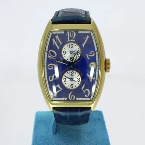 Franck Muller Master Banker 6850 MB 34mm Yellow gold Blue