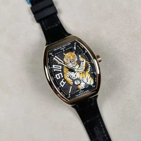 Franck Muller Vanguard V 45 SC DT 45mm Rose gold Black