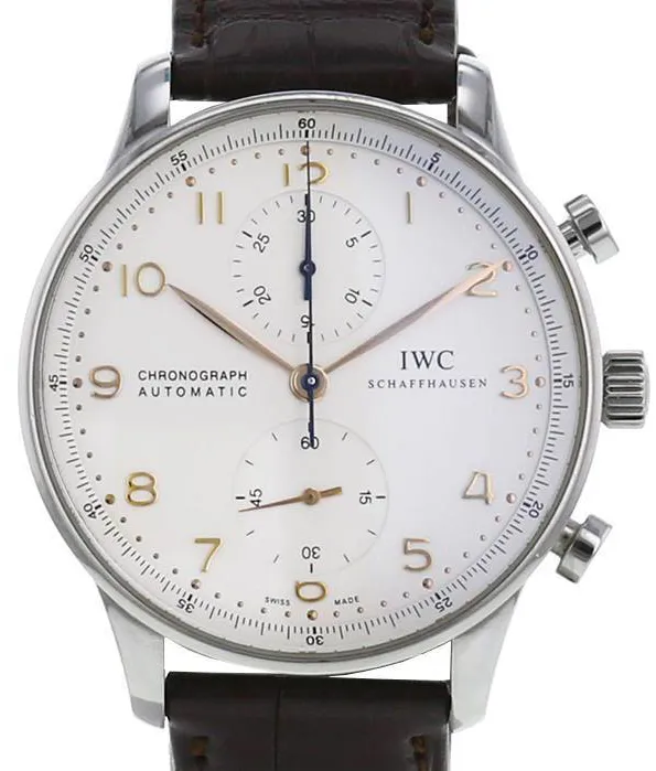 IWC Portugieser Chronograph 3714 41mm Stainless steel Cream