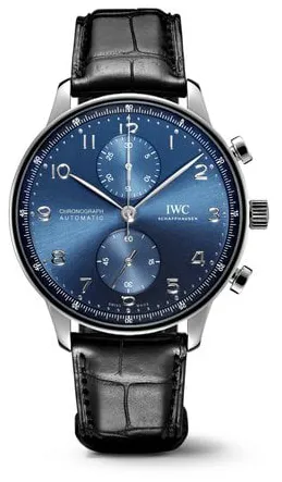 IWC Portuguese Chronograph IW371606 41mm Stainless steel Blue