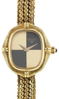 Longines Vintage 24mm Yellow gold Black