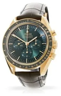 Omega Speedmaster Moonwatch 310.63.42.50.10.001 42mm Yellow gold Green