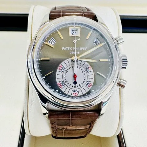 Patek Philippe Annual Calendar Chronograph 5960P-001 40.5mm Platinum Gray