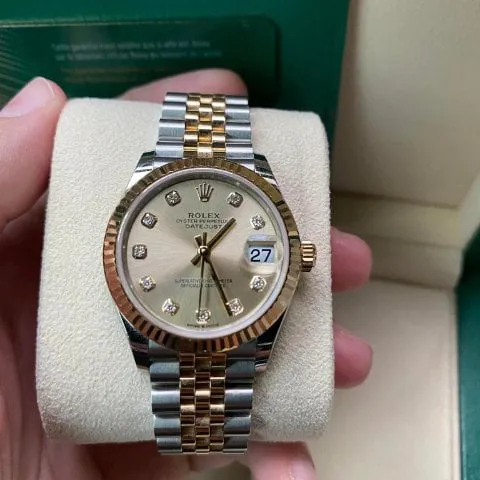 Rolex Datejust 31 278273 31mm Yellow gold and Stainless steel Silver