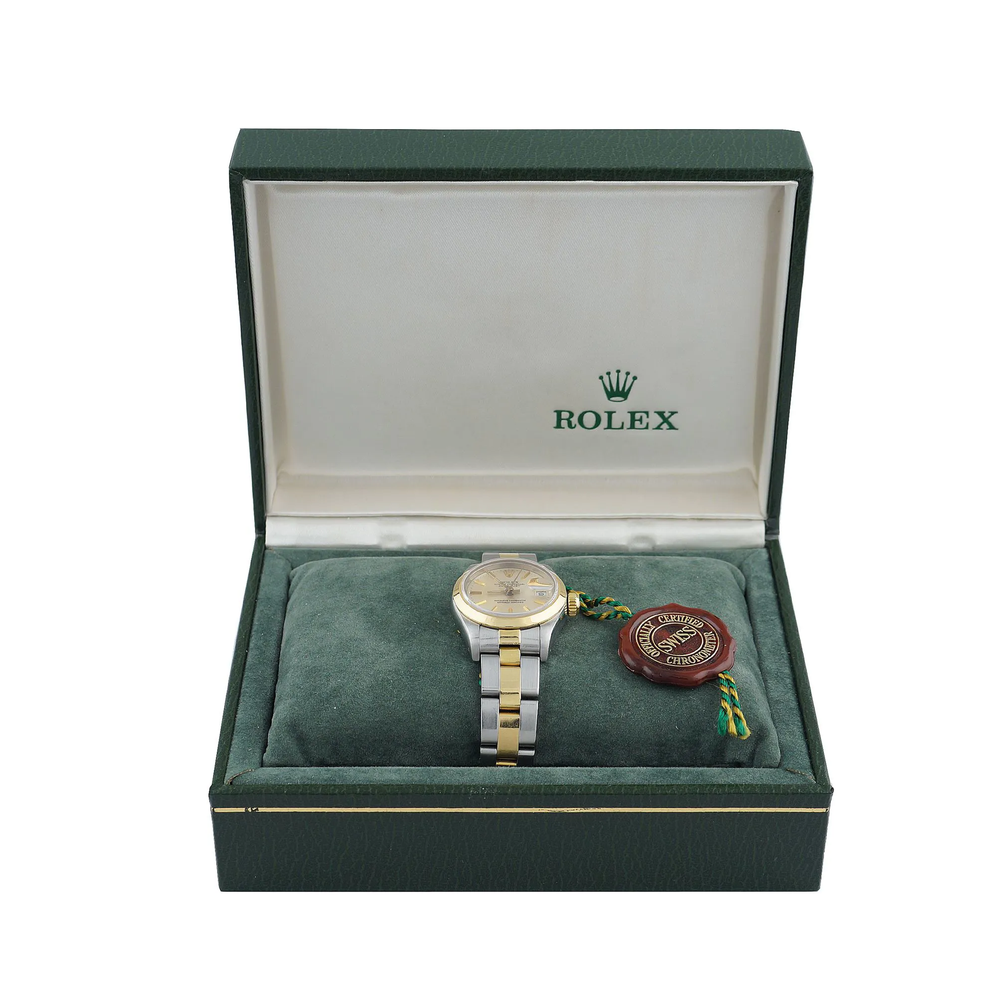 Rolex Lady-Datejust 69163 26mm White gold Champagne 1