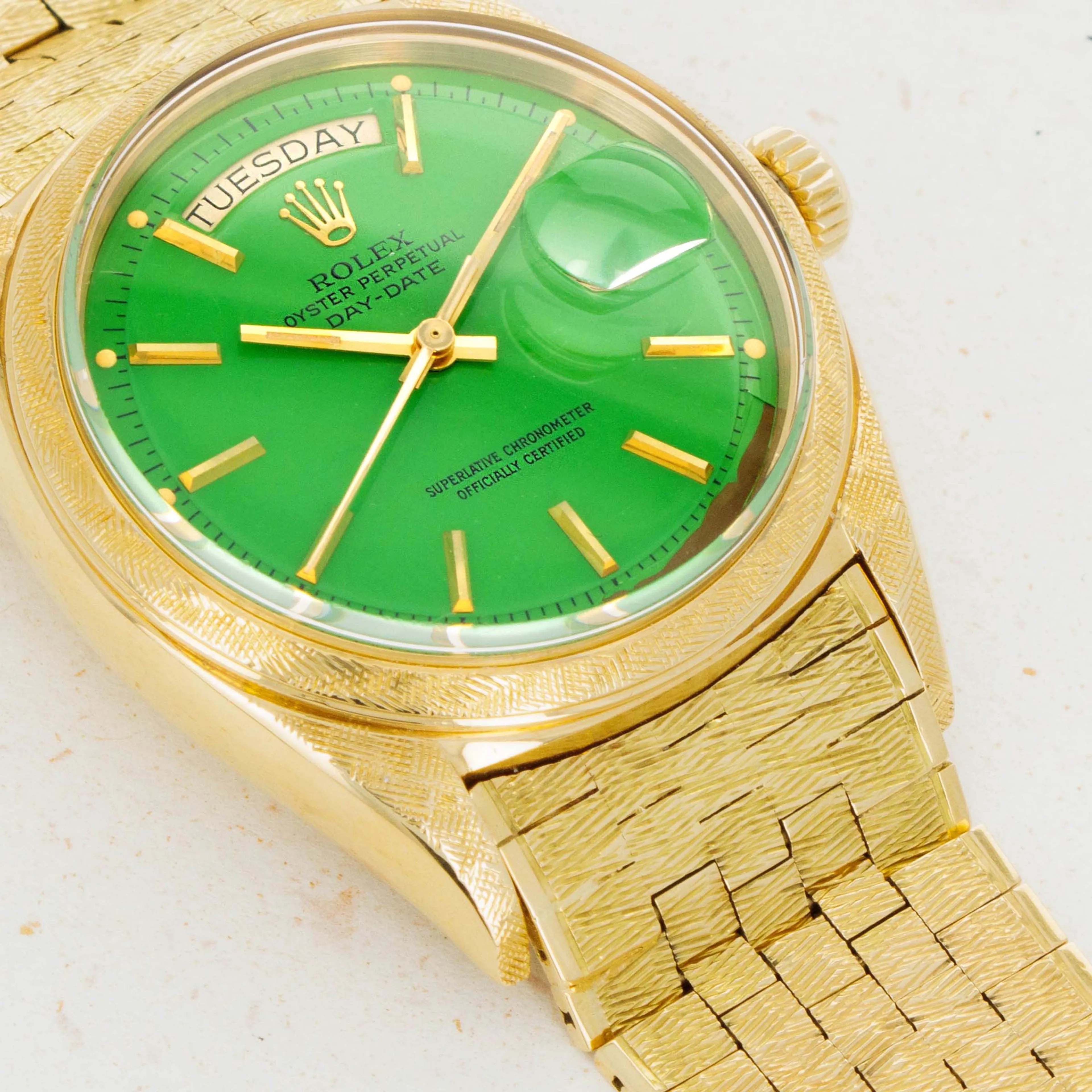 Rolex Day-Date 36 1806 36mm Yellow gold Green 1