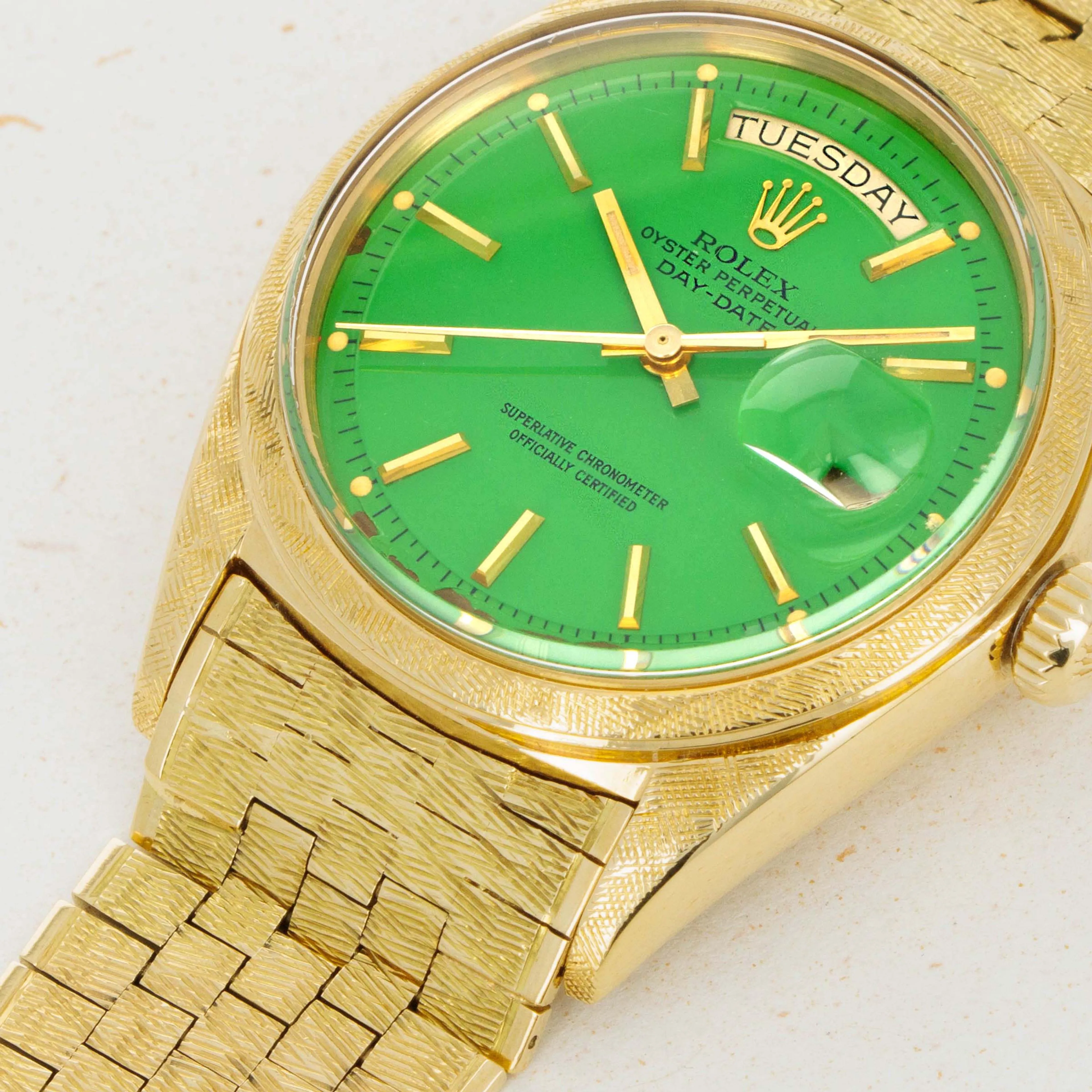 Rolex Day-Date 36 1806 36mm Yellow gold Green 2