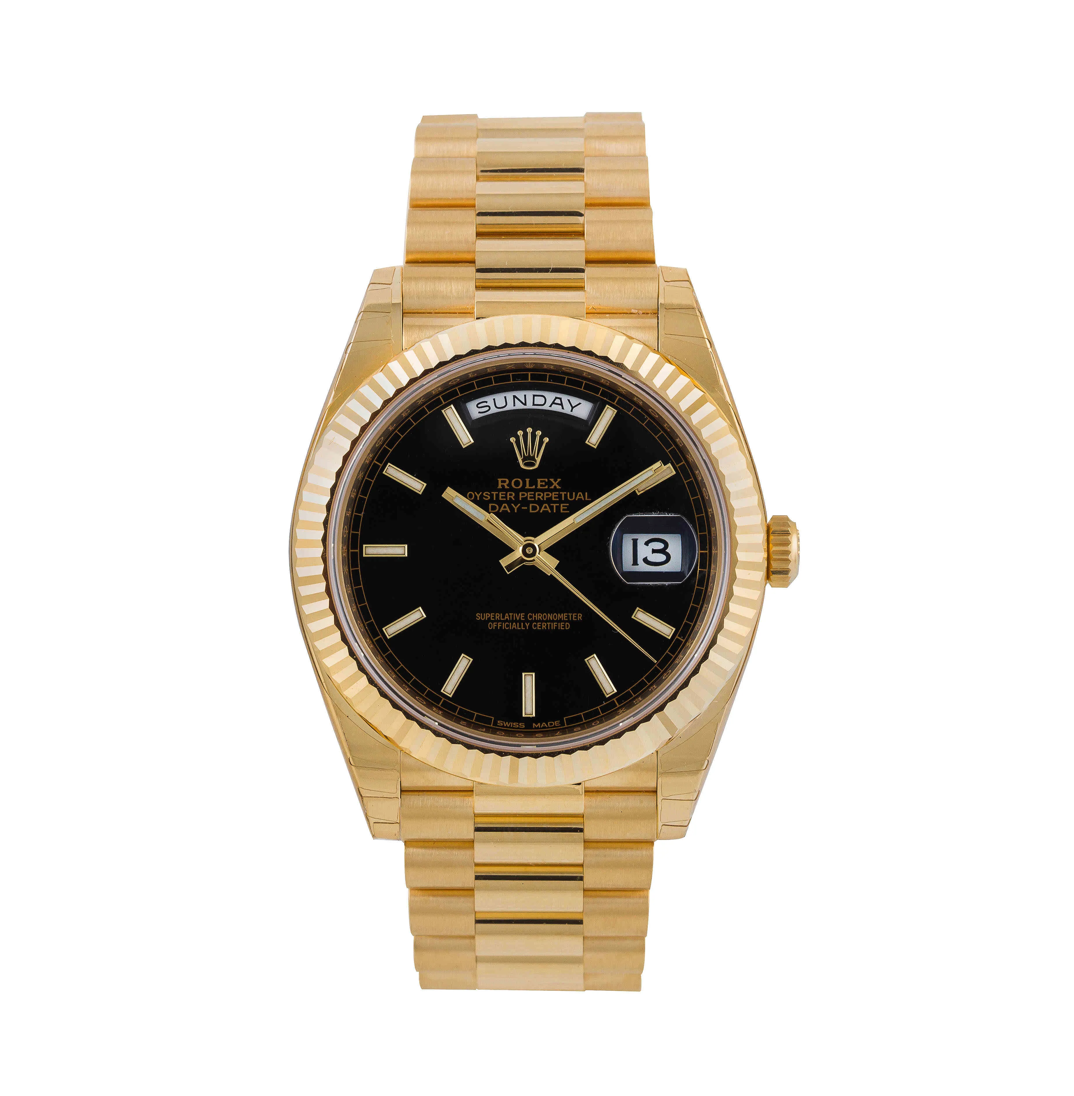 Rolex Day-Date 40 228238 40mm Yellow gold Black