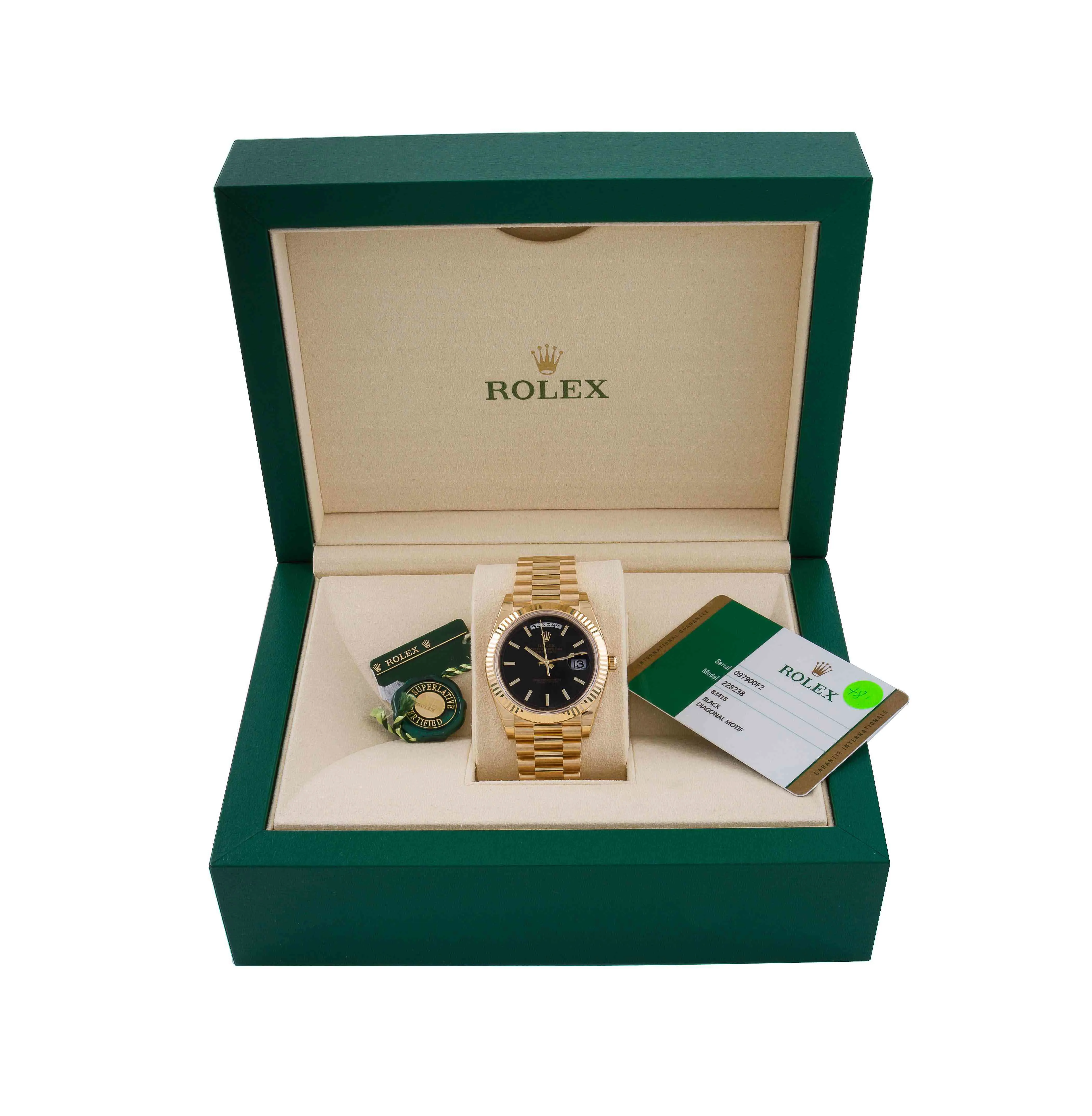 Rolex Day-Date 40 228238 40mm Yellow gold Black 1