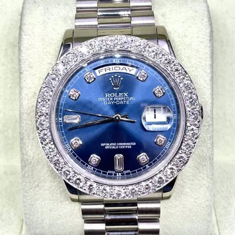 Rolex Day-Date 36 118239 36mm White gold Blue