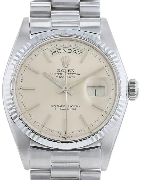 Rolex Day-Date 36 1803 36mm Yellow gold and Stainless steel Silver