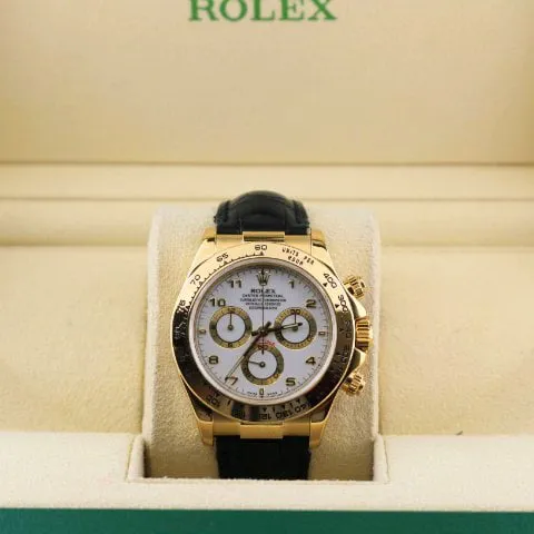 Rolex Daytona 116518 40mm Yellow gold White