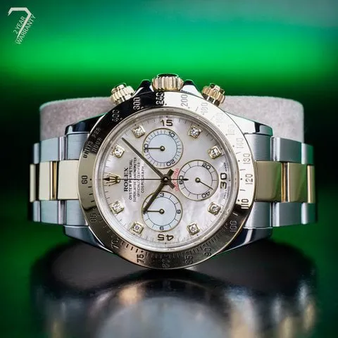 Rolex Daytona 116523 40mm Yellow gold and Stainless steel Mother-of-pearl