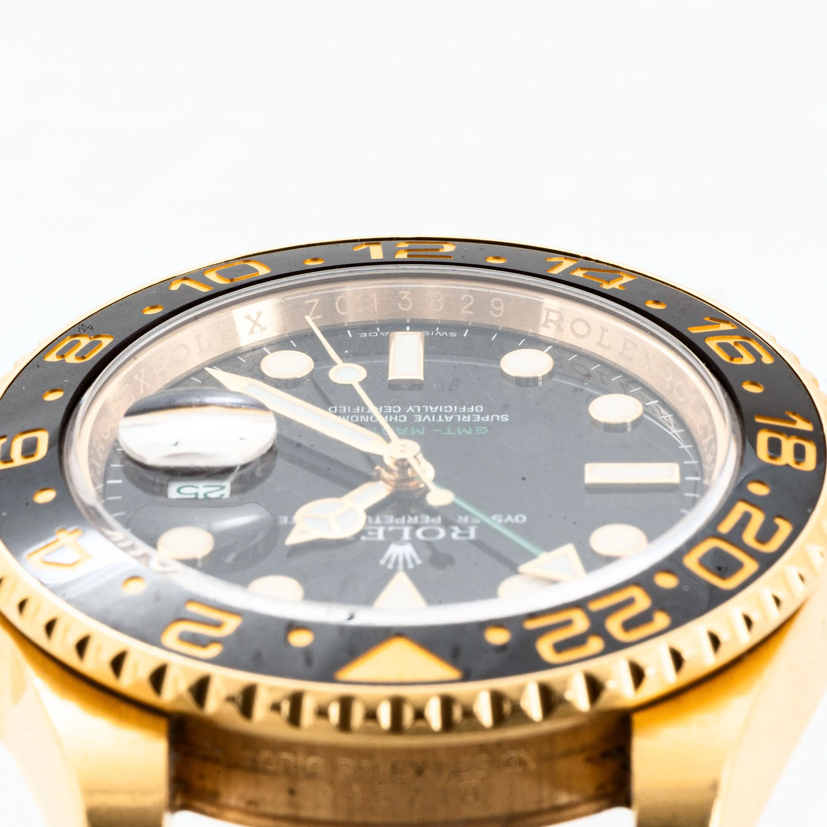 Rolex GMT-Master II 116718LN 40mm Yellow gold Black 12