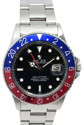 Rolex GMT-Master 16750 40mm Stainless steel Black