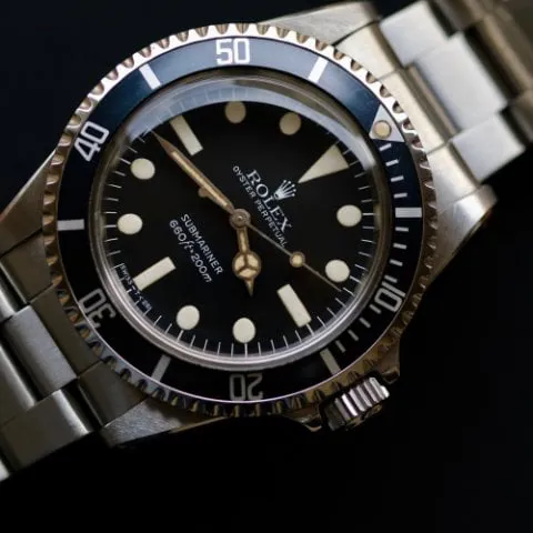 Rolex Submariner 5513 40mm Stainless steel Black