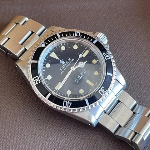 Rolex Submariner 5513 40mm Stainless steel Black