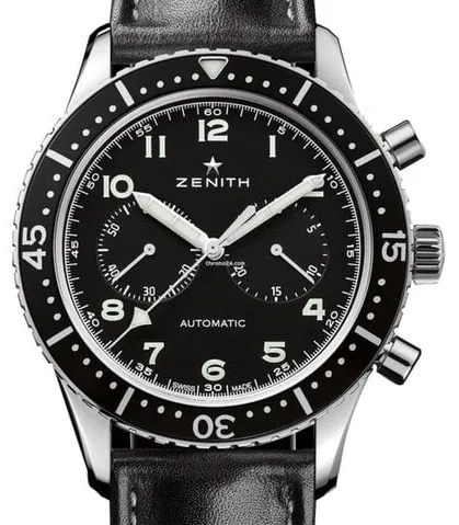 Zenith Pilot 03.2240.4069/21.C774 43mm Stainless steel Black