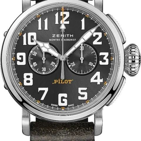 Zenith Pilot 03.2434.4069/20.I010 45mm Stainless steel Gray