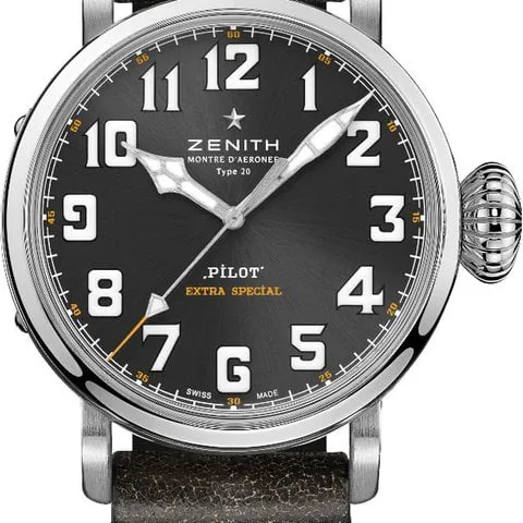 Zenith Pilot 03.2434.679/20.I010 45mm Stainless steel Gray