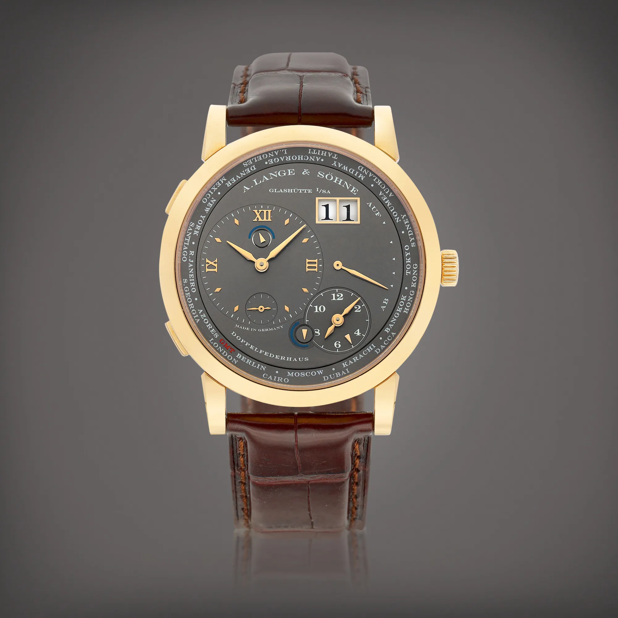 A. Lange & Söhne Lange 1 116.033 42mm Rose gold Gray