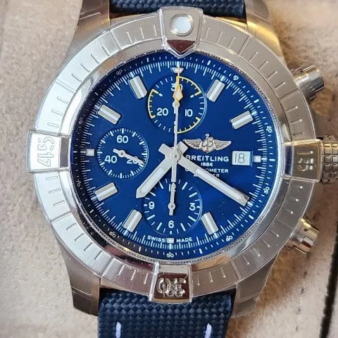 Breitling Avenger A13317101C1X1 45mm Stainless steel Blue