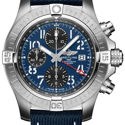 Breitling Avenger A24315101C1X2 45mm Stainless steel Blue