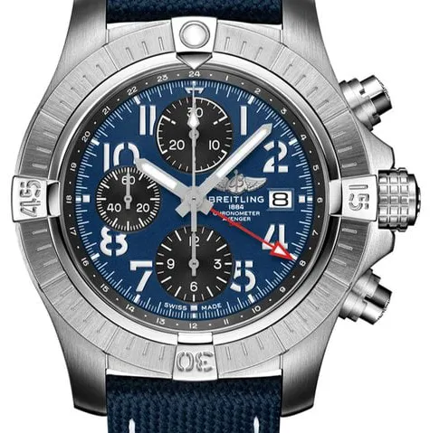 Breitling Avenger A24315101C1X1 45mm Stainless steel Blue