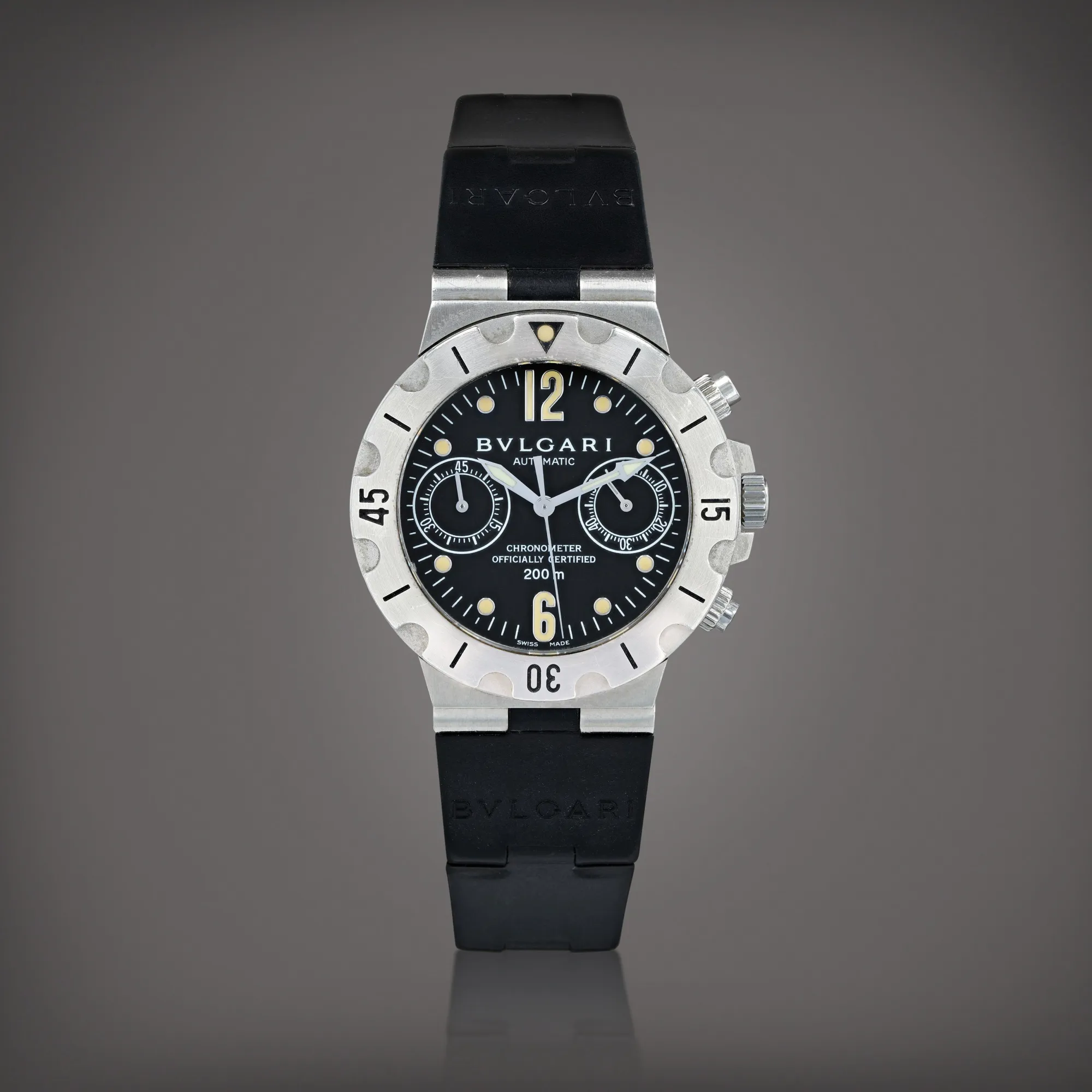 Bulgari Bulgari SCB38S 39mm Stainless steel Black