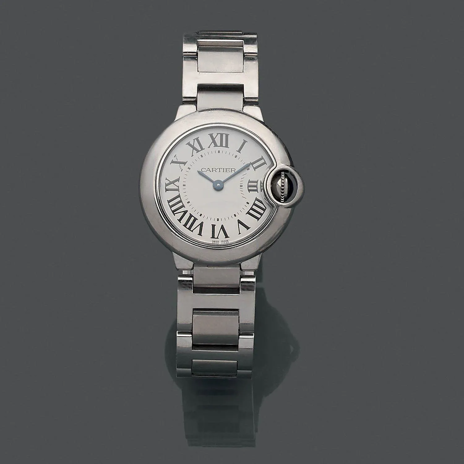 Cartier Ballon Bleu 3009 28mm Stainless steel Silver