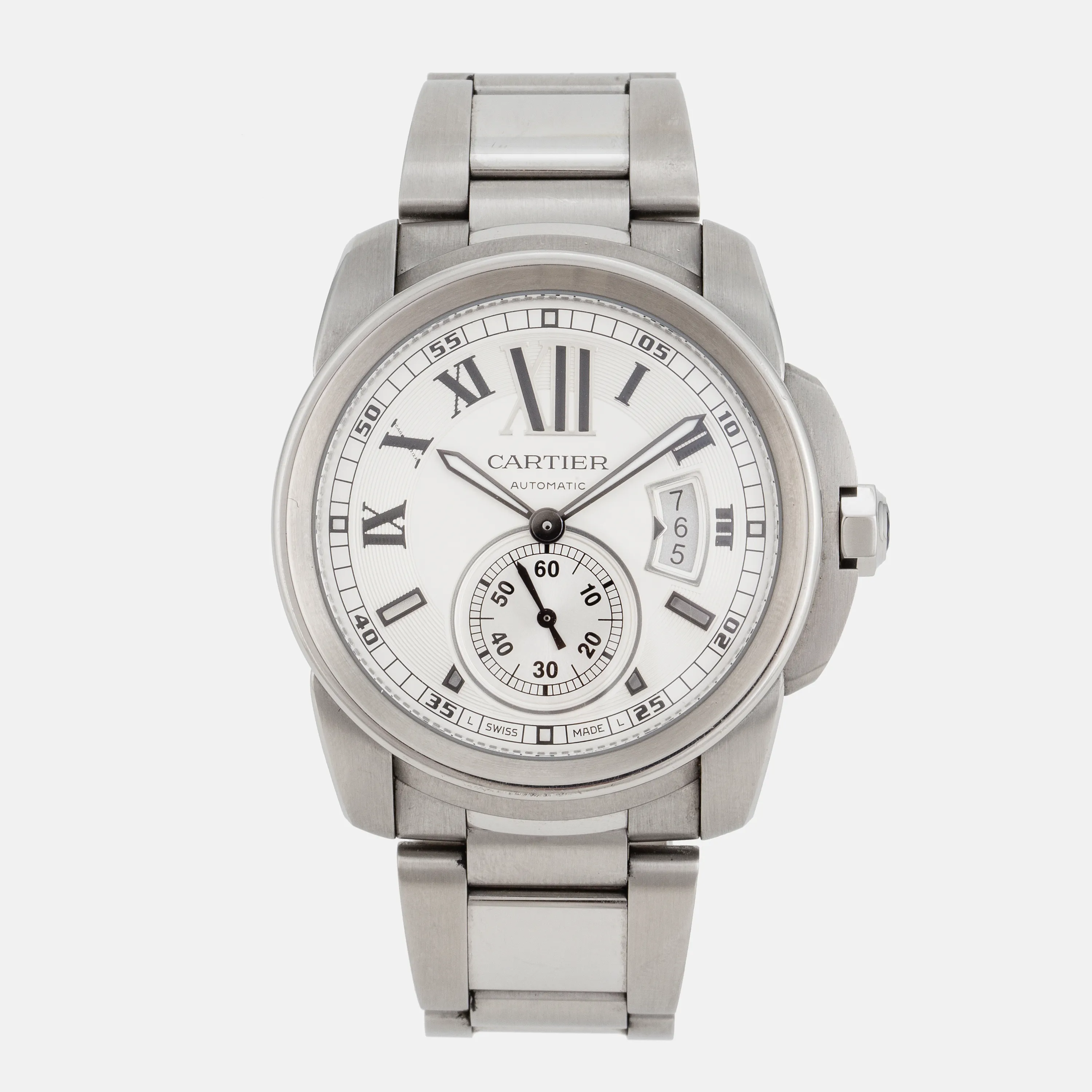 Cartier Calibre de Cartier W7100037 42mm Stainless steel Silver