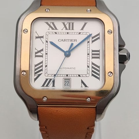 Cartier Santos W2SA0006 Yellow gold and Stainless steel Silver China Dealer EveryWatch