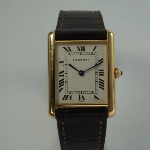 Cartier Tank Louis Cartier 1140 2 24mm Yellow gold White