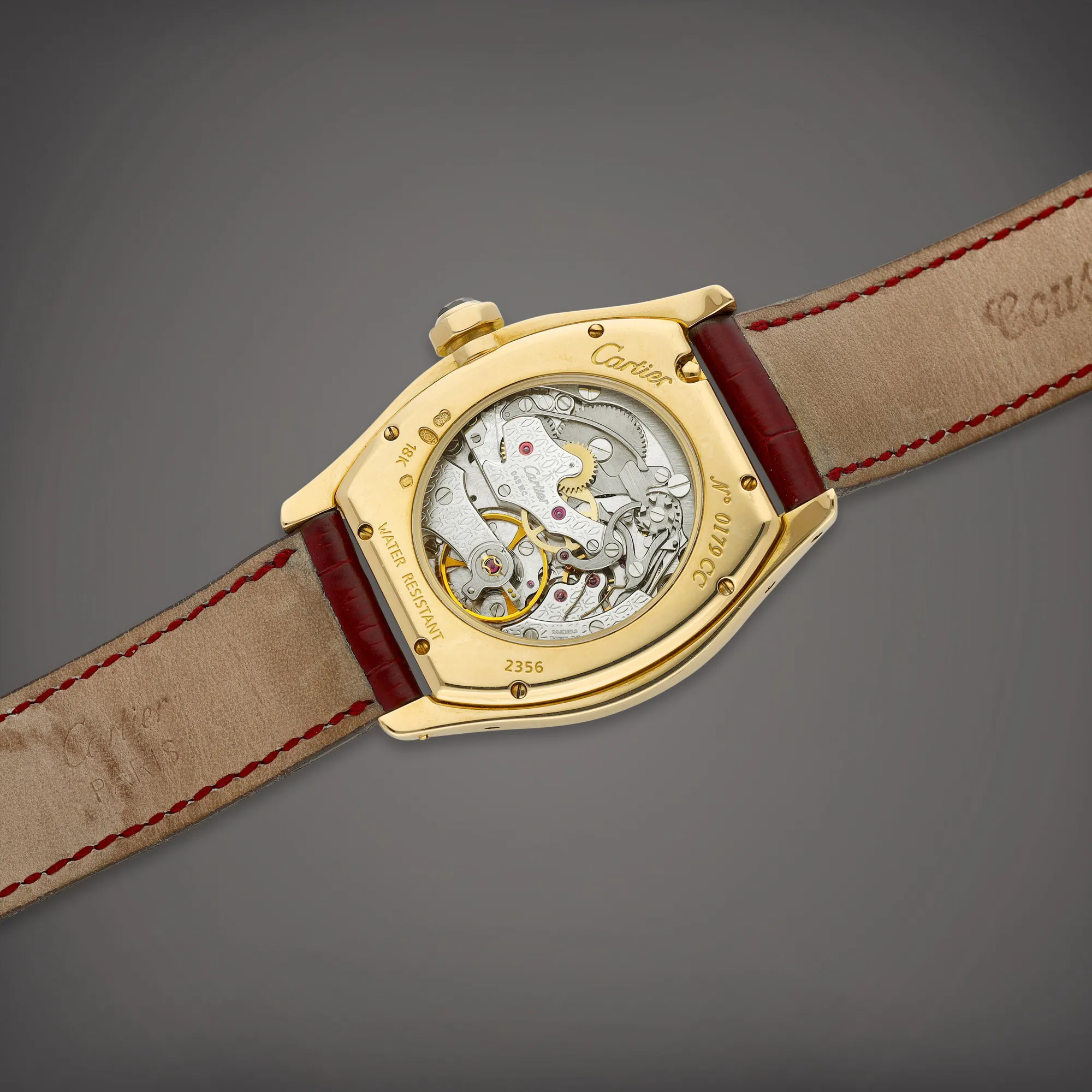 Cartier Tortue 2356 43mm Yellow gold Silver 4